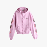 Pink hoodies, front view