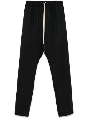 RICK OWENS - Men Drawstring Slim Long Pantaloni