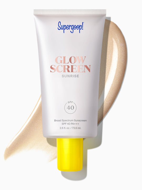 White sunscreen, front view
