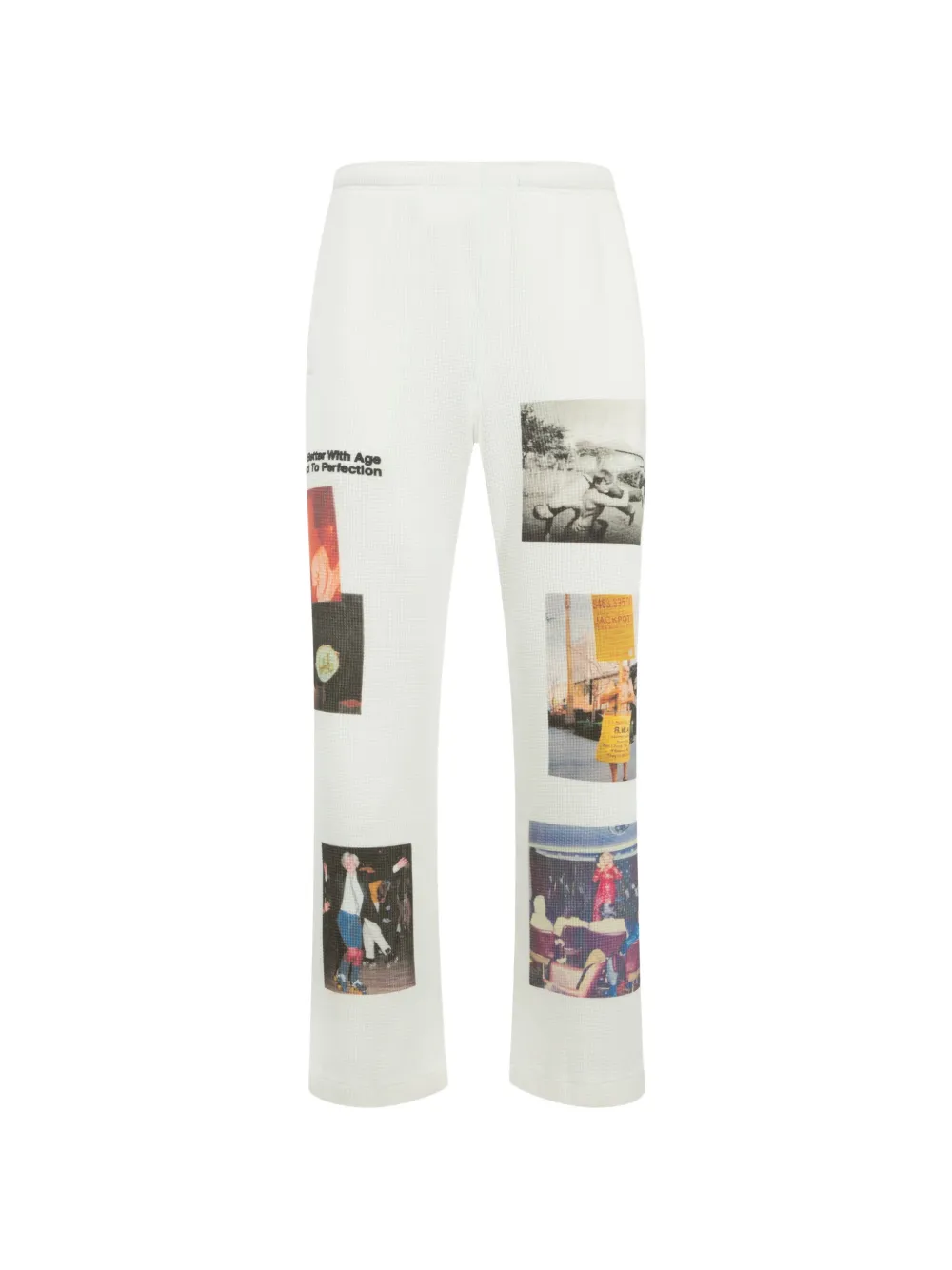 White pants, front view