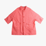 Red jacket, front view