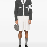 Grey knitwear, full body view