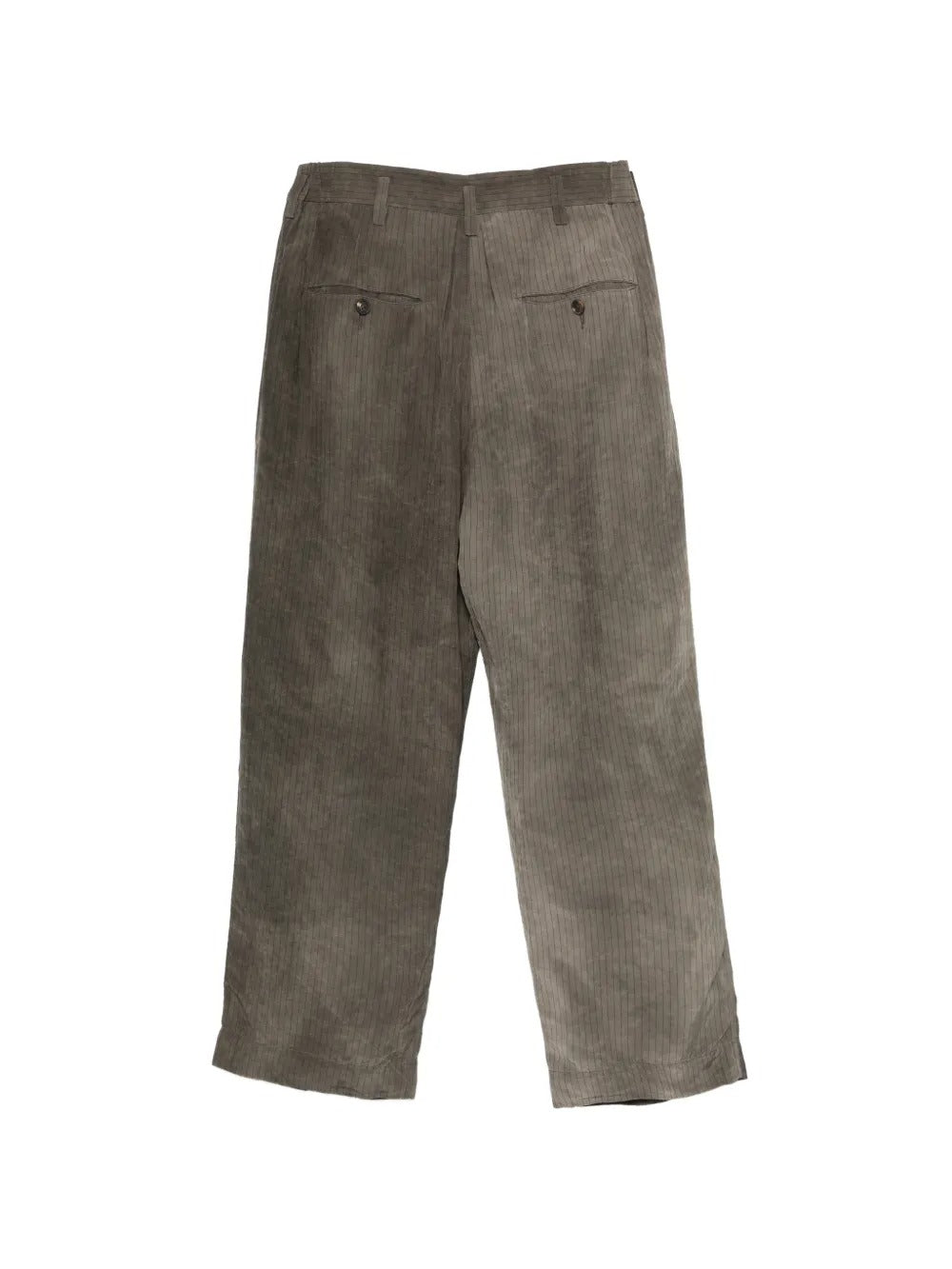 Brown pants, back view