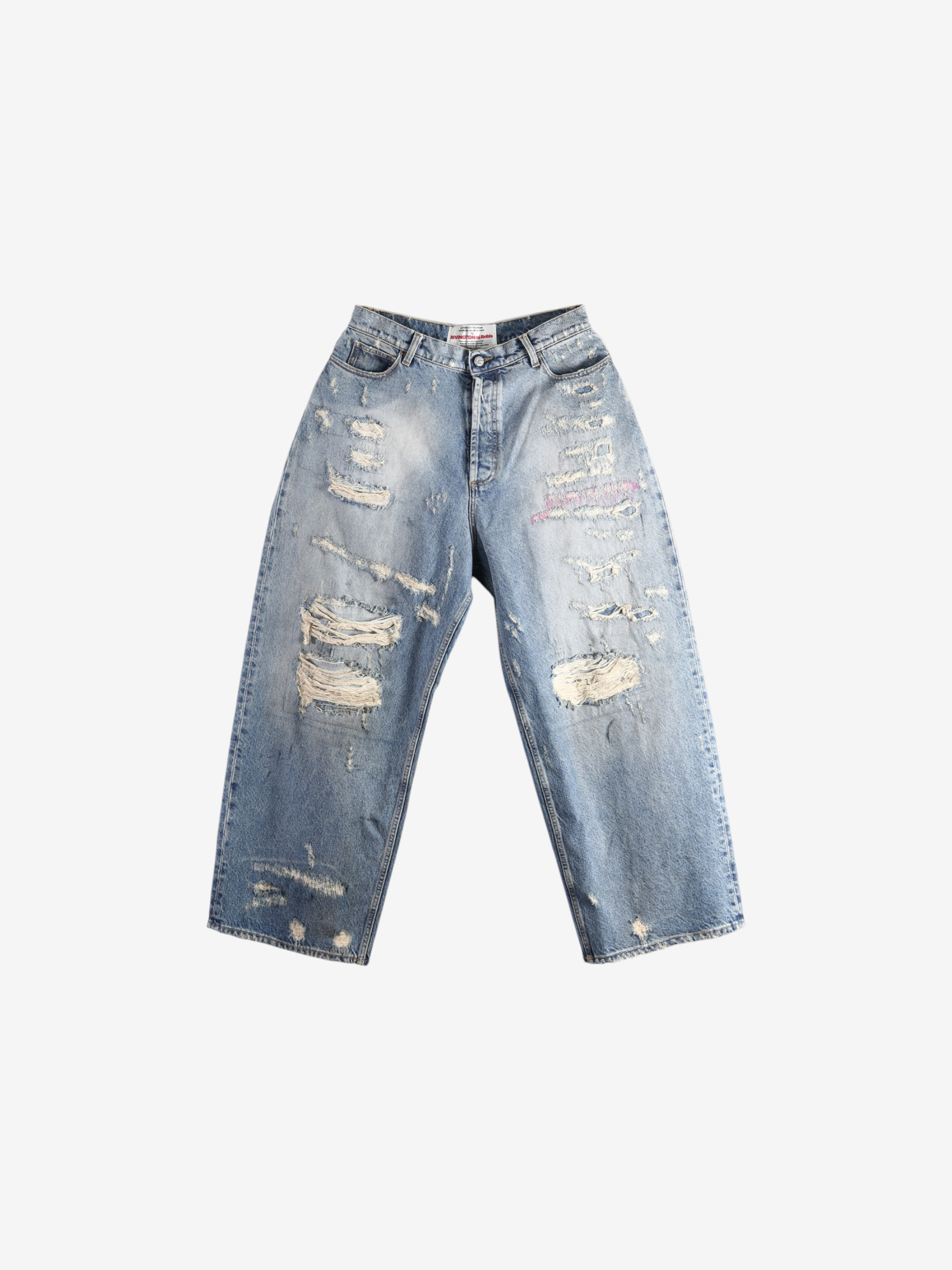 Blue jeans, front view