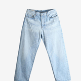 Blue jeans, front view