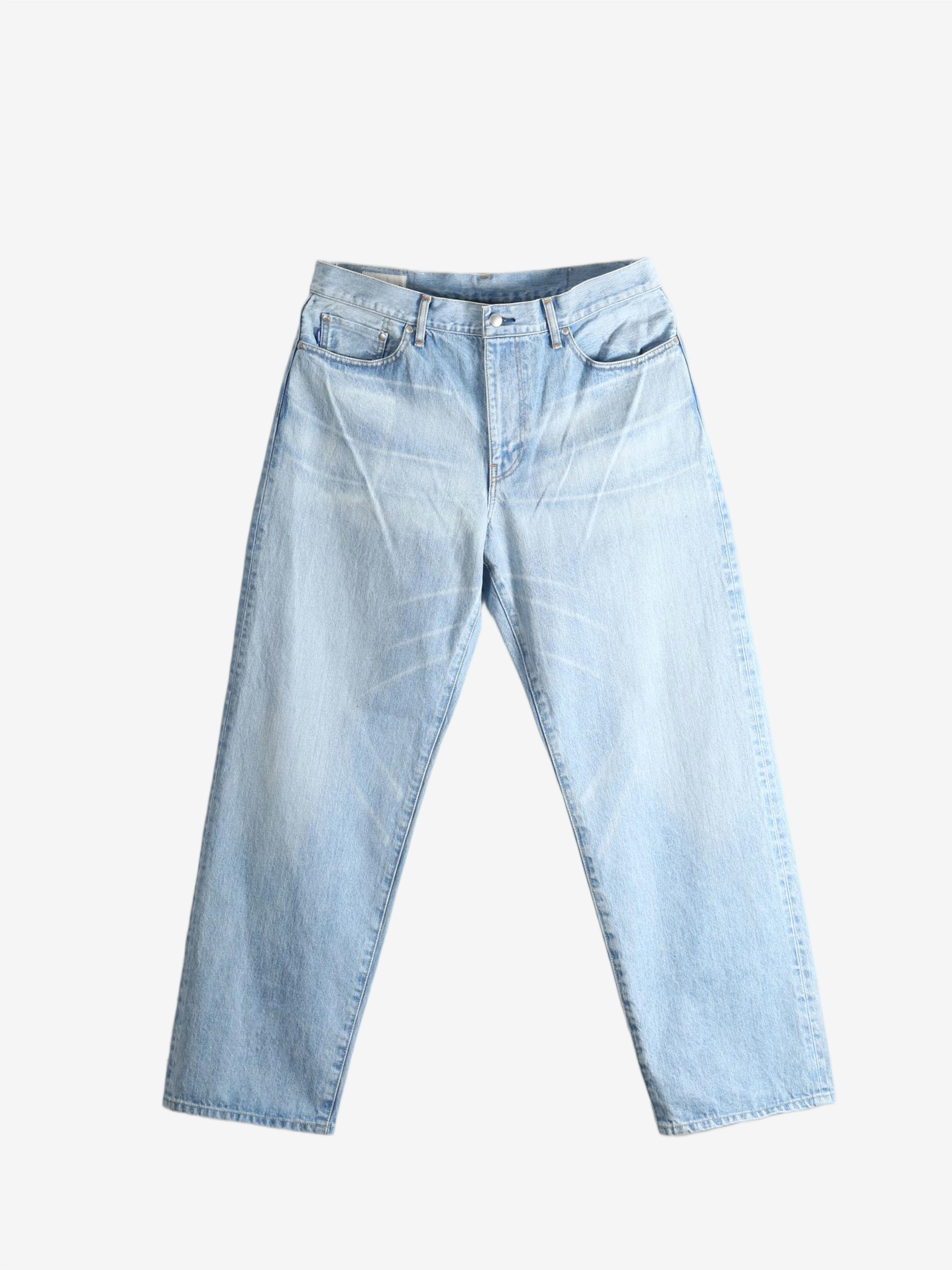 Blue jeans, front view