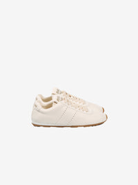 MIU MIU - Women Bleached Nappa Leather Sneakers