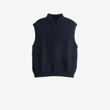 Navy knitwear, front view