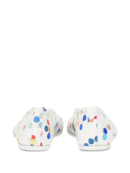 White shoes, back view