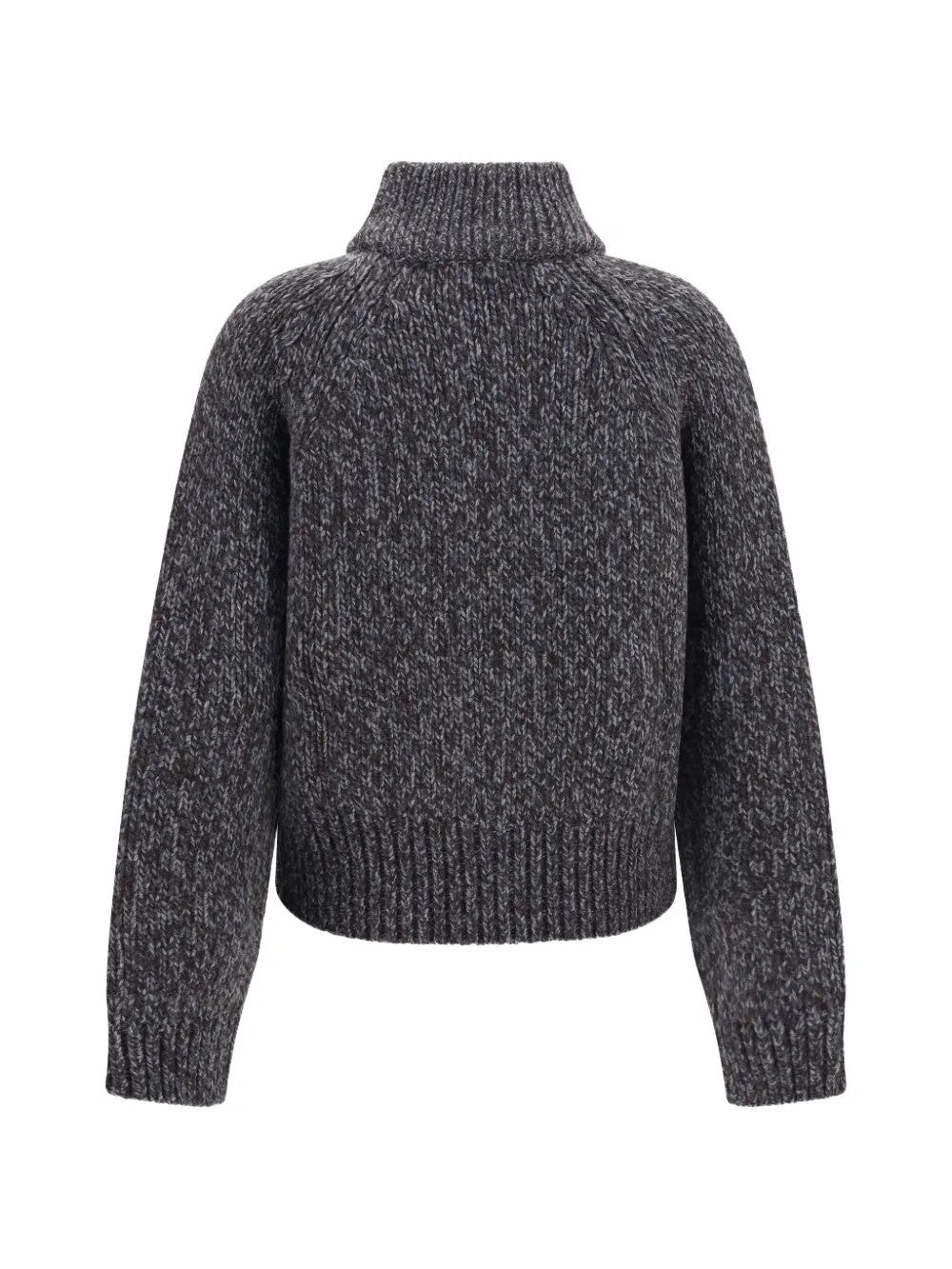 Grey knitwear, front view