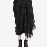 MARC LE BIHAN - Women Plis Dos Fleurs Skirt