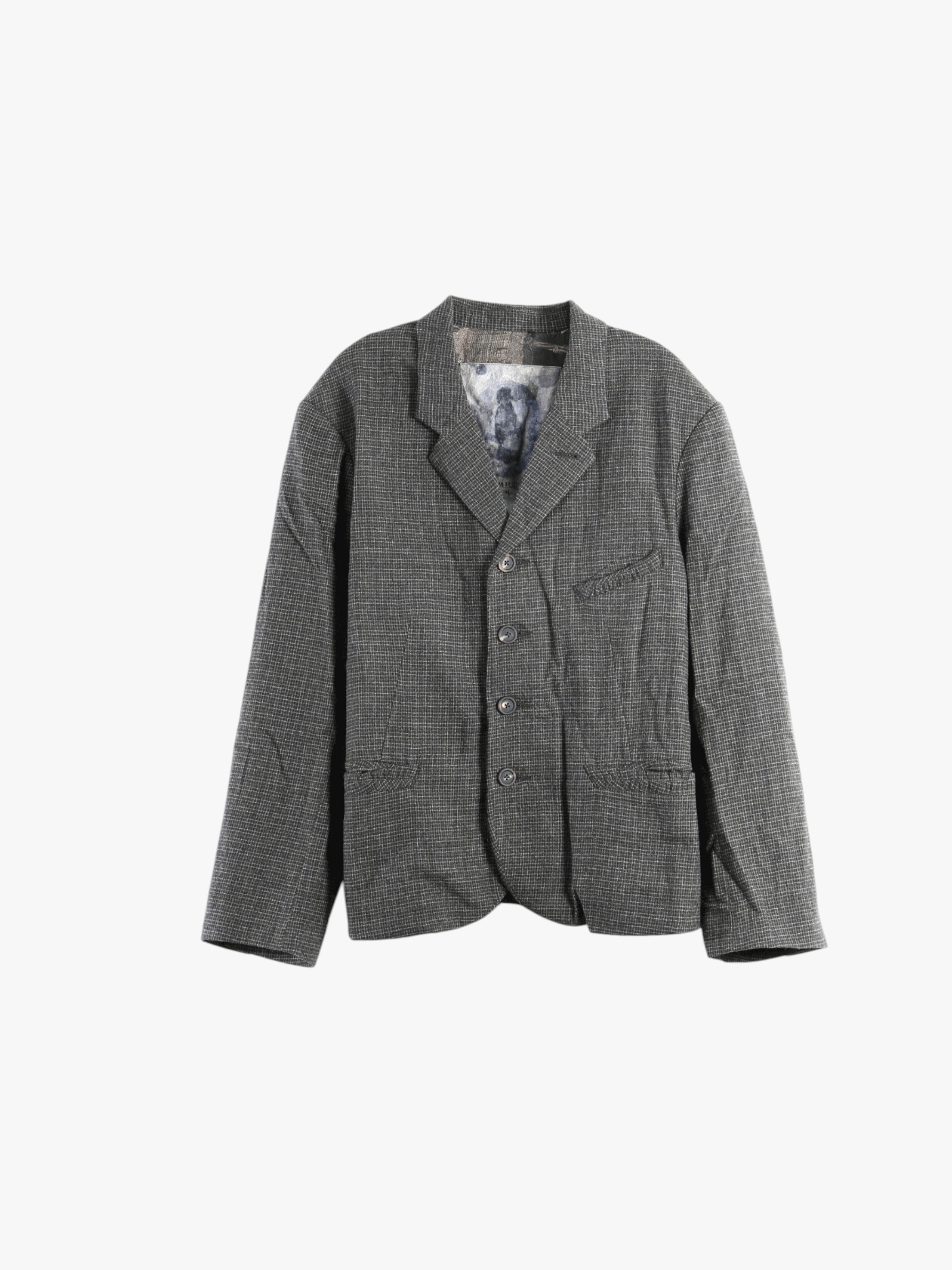 Grey blazer, front view