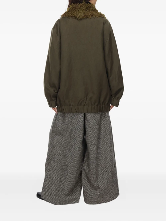 Brown jacket, full body view