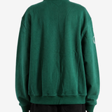Green hoodie, full body view