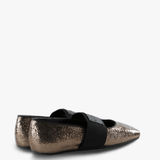 Brown flats, side view