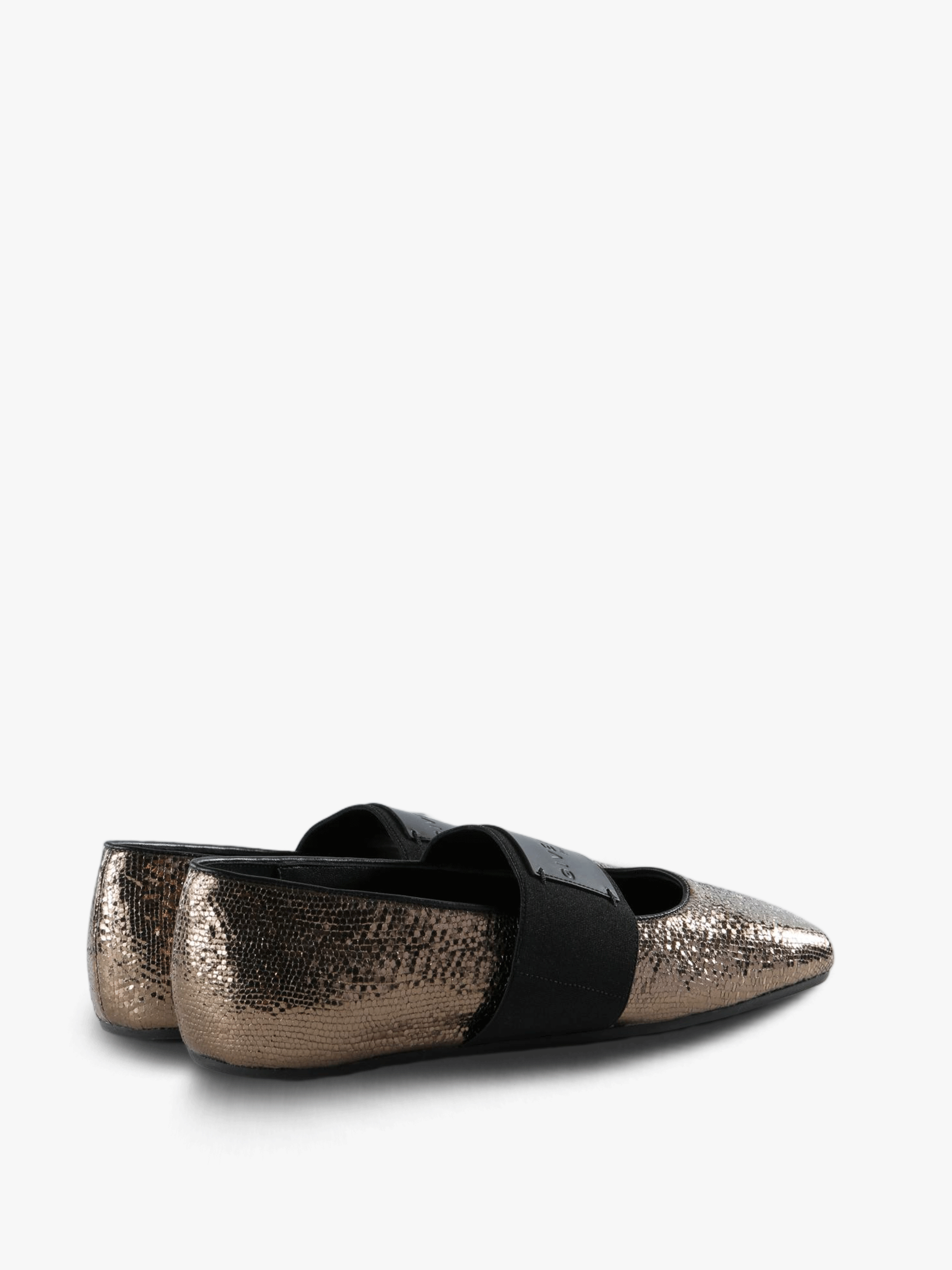 Brown flats, side view