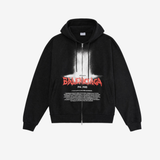 Black hoodie, front view