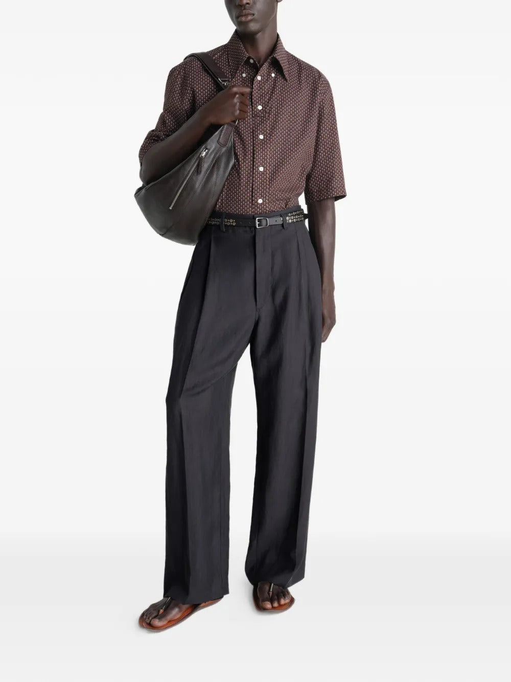 Black pants, full body view