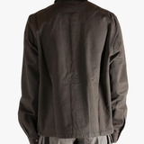 Brown jacket, back view