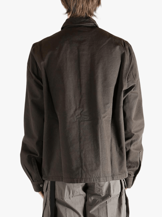 Brown jacket, back view