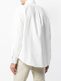 White shirt worn by a person, showing the shirt’s fit