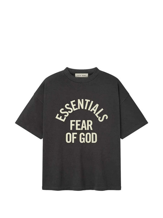 Black t-shirt, front view