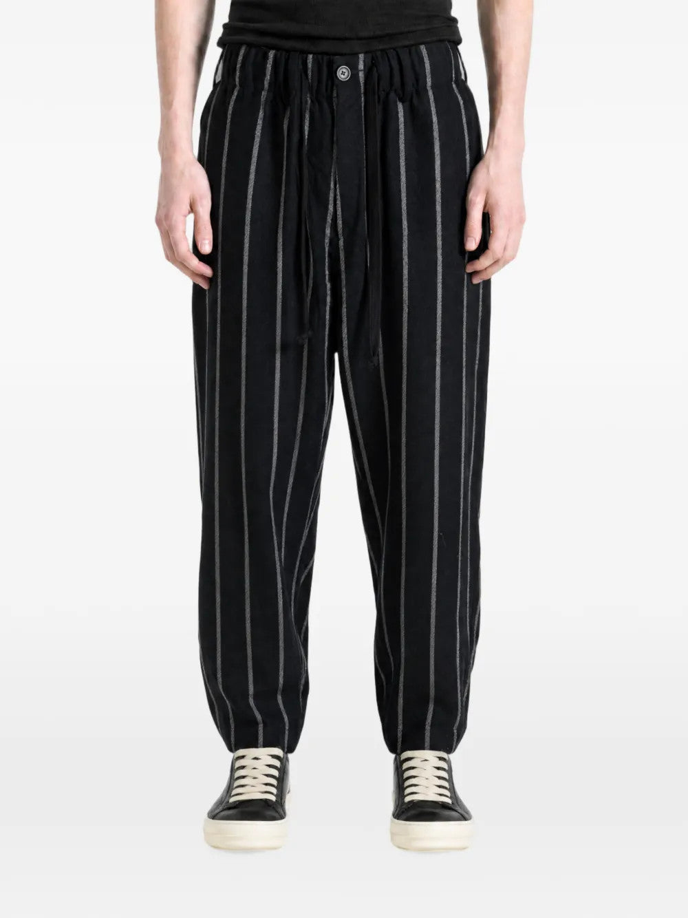 Black pants, full body view