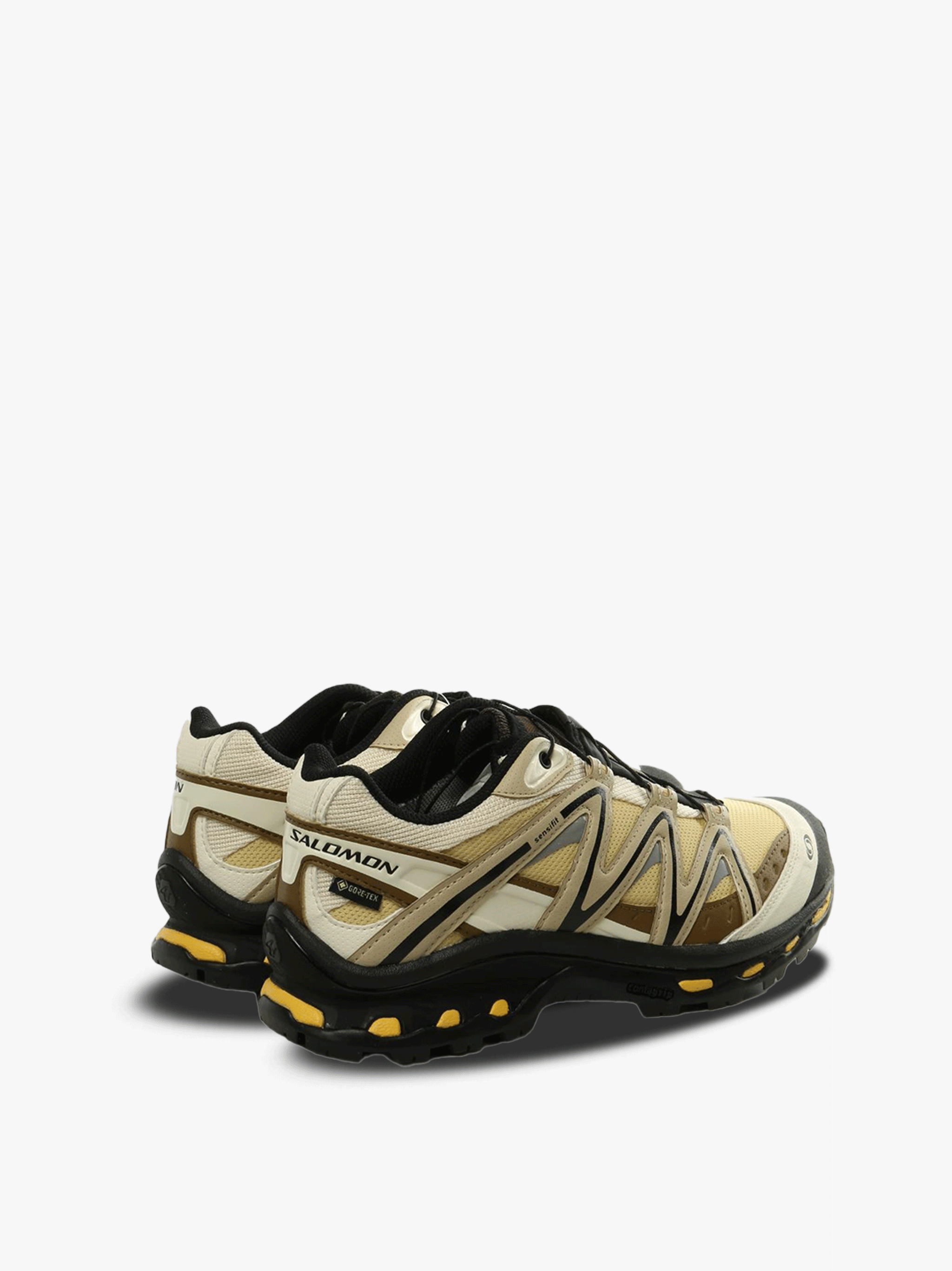 Yellow sneakers, front view