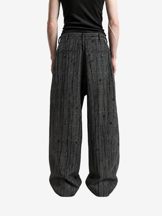 Grey pants, full body view