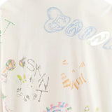 White t-shirt, back view