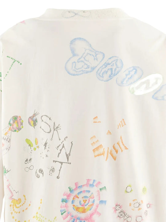White t-shirt, back view