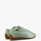 Green shoes, side view