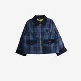 Blue jacket, front view