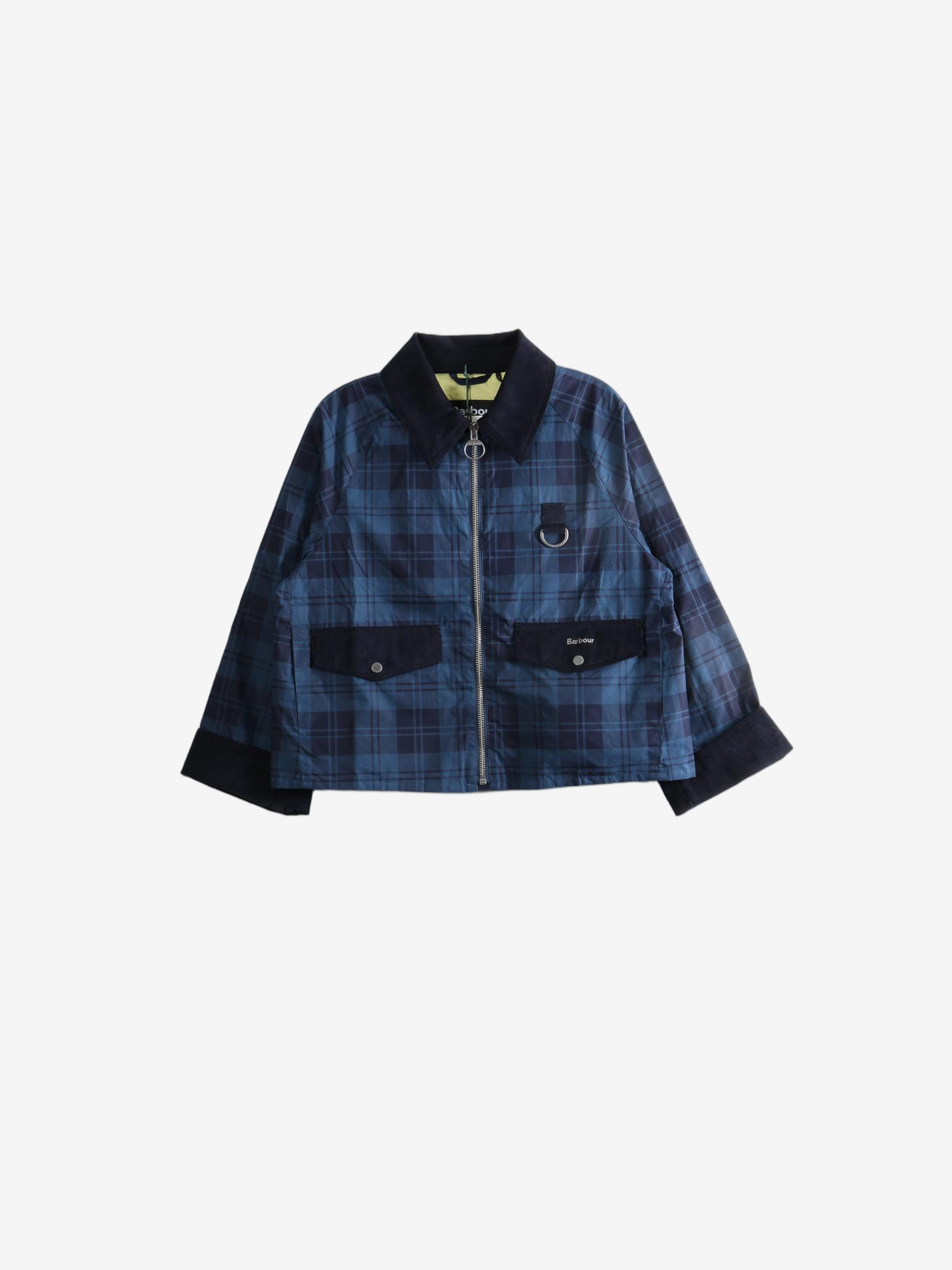 Blue jacket, front view