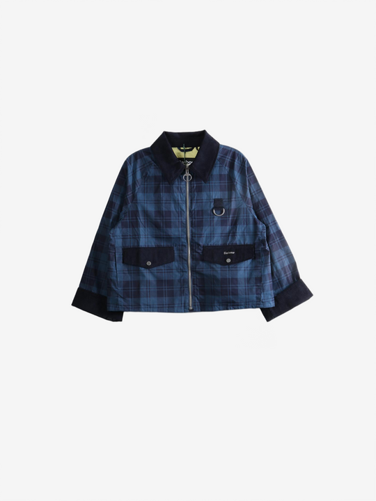 Blue jacket, front view