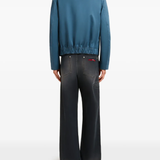 blue jacket, full body view