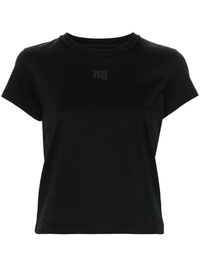 T BY ALEXANDER WANG - Women Essential JSY Shrunk W/Puff Logo & Bound Neck Tee