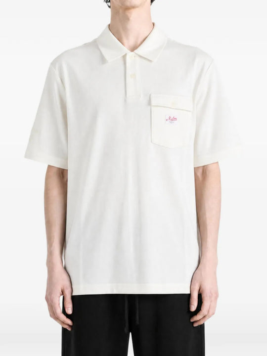 Tan shirt, full body view