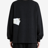 Black t-shirt, full body view