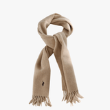 Tan scarf, front view