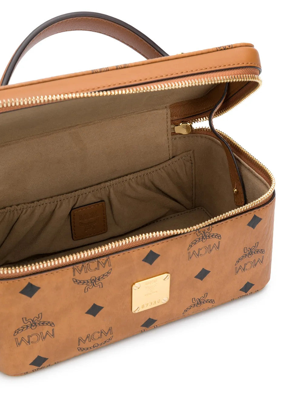 Tan bag, front view