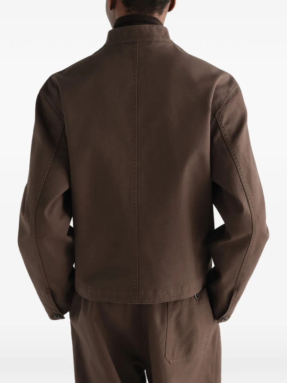 Brown jacket, front view