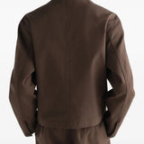 Brown jacket, front view