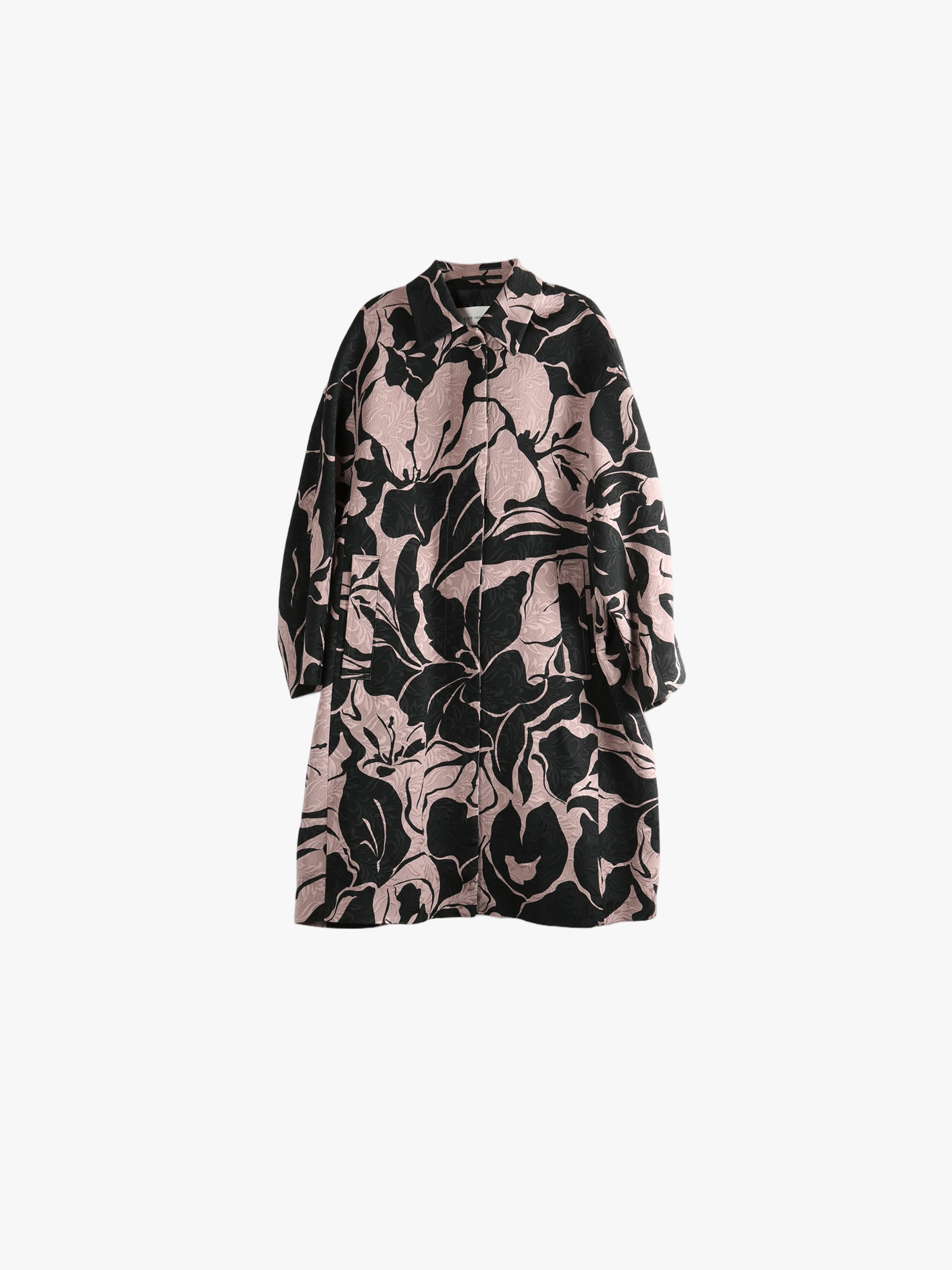 Black coat, front view