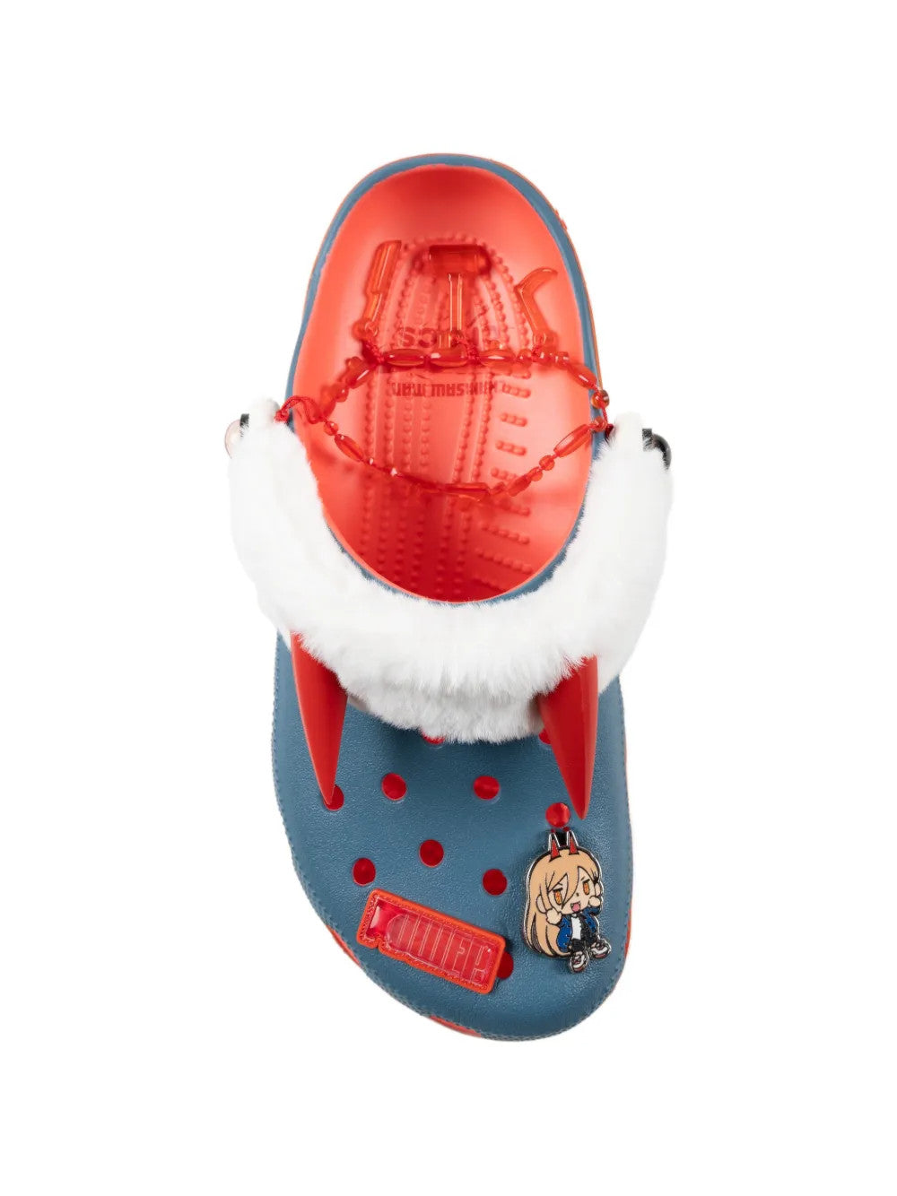 Blue shoes, front view