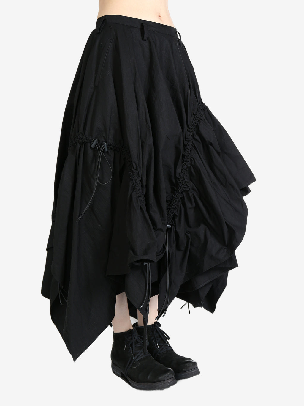 YOHJI YAMAMOTO LIMI FEU - Women Loose Elastic Skirt