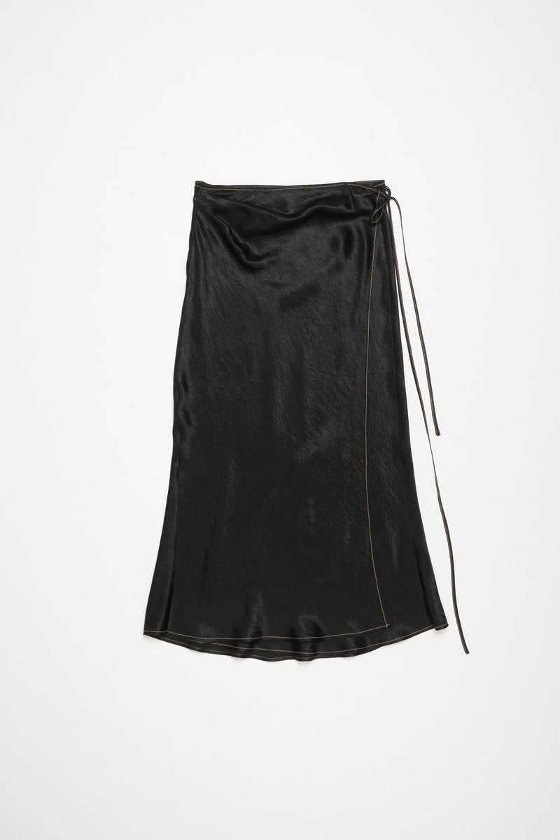 ACNE STUDIOS - Women Satin Wrap Skirt