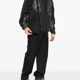 Black hoodie, full body view