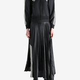 Black blouse, full body view