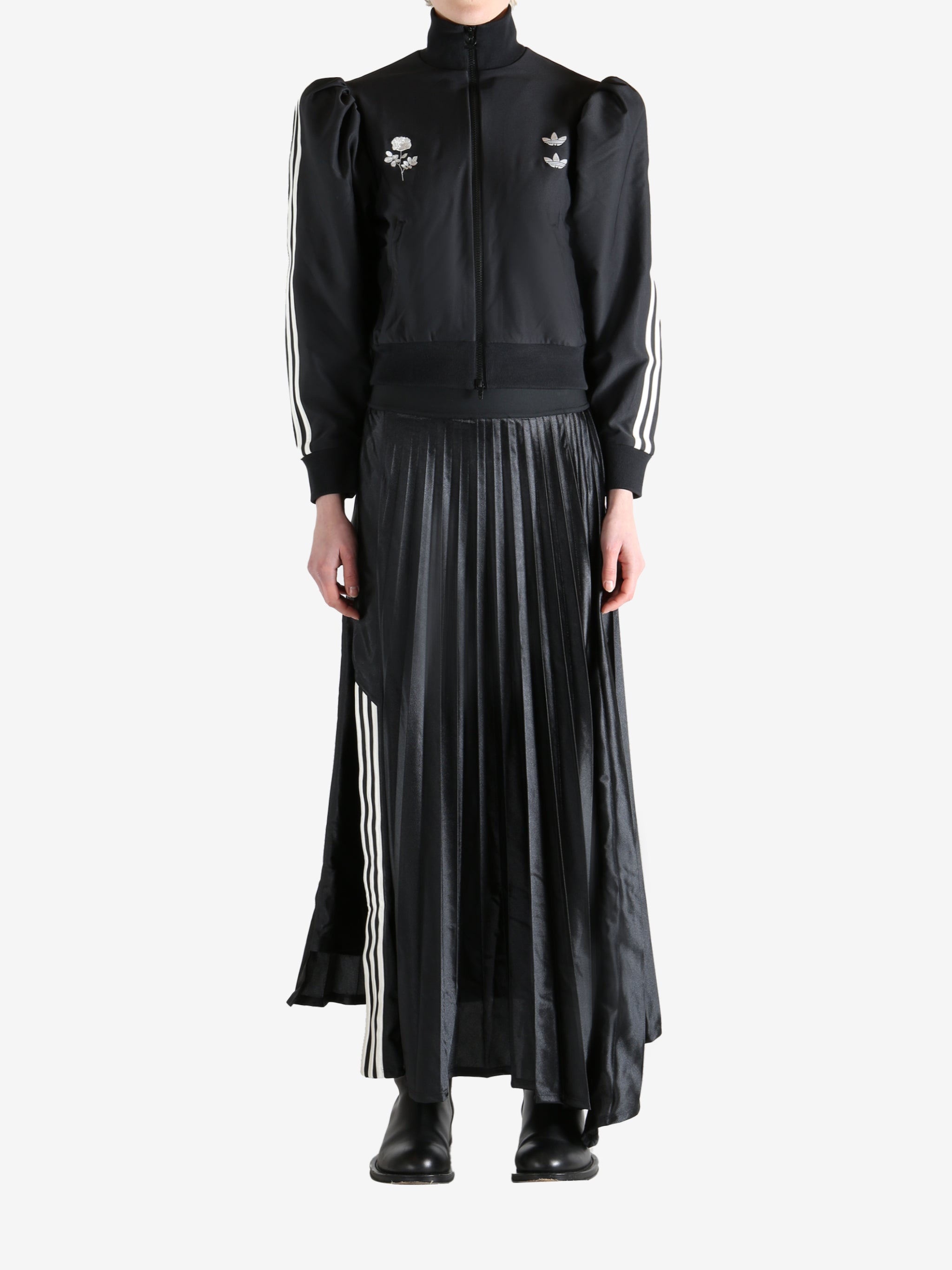 Black blouse, full body view